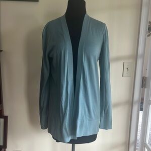 LOFT Light Blue Open Front Cardigan NWT